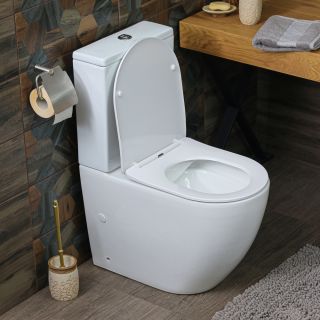 Унитаз-компакт Melana MLN-310308 безободковый белый