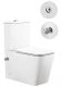 Унитаз-компакт SantiLine SL-5017SM-BD с функцией биде и встроенным смесителем белый