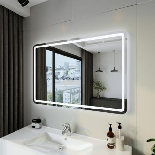 Зеркало с подсветкой Бриклаер Эстель-1 4627125414251 120 см на взмах руки