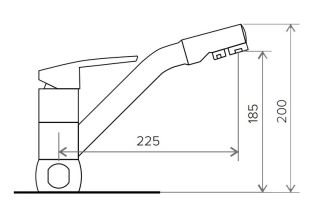 Смеситель для кухни Tolero Дуо сафари/хром 694869