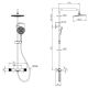 Душевая стойка Kohr Thermostatic Sun 1WN180304CP-0000A с термостатом хром