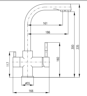 Смеситель для кухни Rav Slezak Seina SE918.5CMAT черный