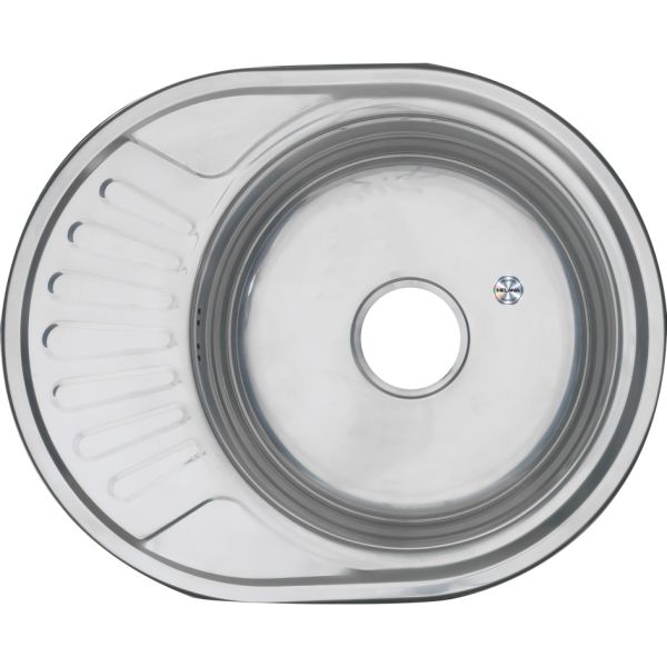 Мойка 5745 U Melana 0,6/160 хром с сифоном (120 ta *15)