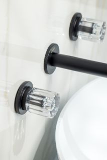 Встраиваемый смеситель для раковины Boheme Elegante 152-2-B-EL чёрный