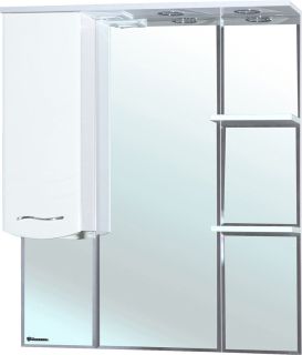 Зеркало-шкаф с подсветкой Bellezza Мари 85см левый белый 00000001172