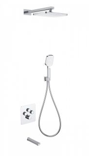 Душевой комплект Wonzon & Woghand WW-B4005-CR с термостатом хром