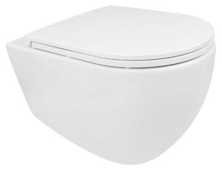 Подвесной унитаз Isvea Infinity 10NF02001SV-2L безободковый крышка микролифт белый матовый