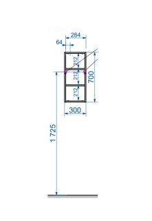 Шкаф навесной Эстет Dallas Luxe ФР-00001952 П 30см белый
