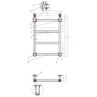 Водяной полотенцесушитель Boheme Palazzo бронза 711