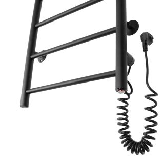 Полотенцесушитель электрический Domoterm Аврора DMT 109-10 50x90 EK R чёрный