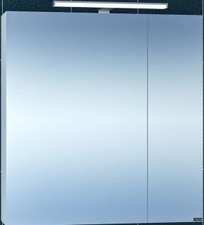 Зеркальный шкаф с подсветкой СанТа Стандарт 113009 70см белый