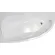 Акриловая ванна 1ACReal Мадрид Щ0000046660 левая 170x95 см на Х-каркасе белый