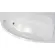 Акриловая ванна 1ACReal Мадрид Щ0000045643 левая обрезанная 150x95 см белый
