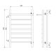 Полотенцесушитель водяной Laris Классик 73208025БМ левый с полкой П7 50x80см белый матовый