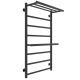 Полотенцесушитель водяной Laris Лавина 73208027ЧМ с полками П9 50x80см чёрный матовый