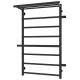 Полотенцесушитель водяной Laris Лавина 73208029ЧМ правый с полками П9 50x80см чёрный матовый