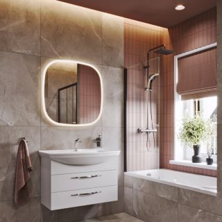 Зеркало с подсветкой Aqwella AURA AUR0210AH 100 см