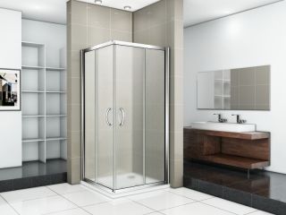 Душевой уголок Good Door Infinity CR -80-G-CH стекло матовое