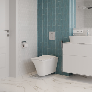 Подвесной унитаз Cerutti SPA Nivolet Aria CT7779 безободковый белый