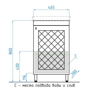 Тумба под раковину Style Line Канна ЛС-00000297