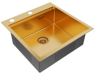 Мойка кухонная Paulmark Kroner-Pro PM705151-BG брашированное золото
