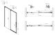 Душевая дверь Vincea Ultima VDS-7UL100CL, 1000, хром, стекло прозрачное