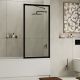 Шторка на ванну Wasserkraft Abens 20W01-80MB 80см чёрный матовый