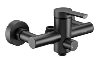 Смеситель для душа Swedbe Diana 1025B с верхним подключением чёрный