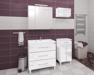 Шкаф горизонтальный СанТа Омега 407006 50см белый