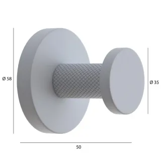 Крючок Boheme Uno 10976-BRB брашированная бронза