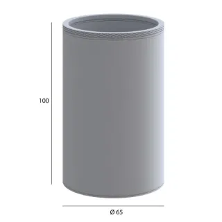 Стакан для зубных щеток Boheme Uno 10974-BRB брашированная бронза