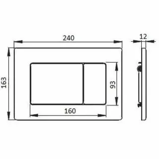 Кнопка смыва Boheme 650-CR хром