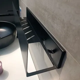 Полка Aquanet Магнум 274189 50 см чёрный матовый