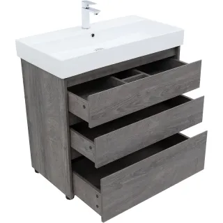 Тумба под раковину Aquanet Nova Lite 302476 85 см дуб рошелье