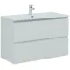 Тумба под раковину Aquanet Джейн 335426 100 см белый матовый
