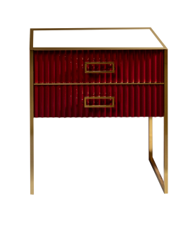 Тумба под раковину Armadi Art Monaco 80см бордо/золото 866-080-RG