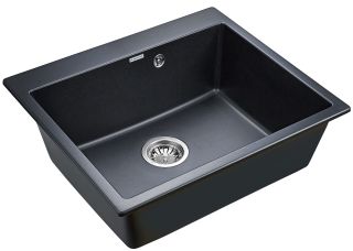 Мойка кухонная Paulmark Kante PM106052-BLM чёрный металлик