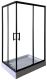 Душевой уголок Parly с поддоном 120x80см чёрный ZQ121B-R