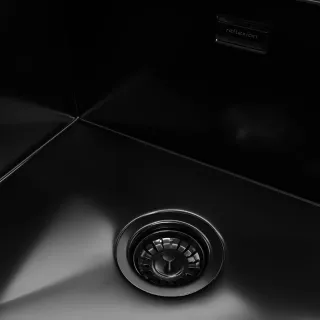 Мойка кухонная Reflexion Maggiore 65-BL RX2365BL оружейная сталь