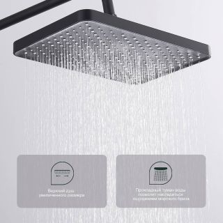 Душевая стойка Splenka S01.24.06 чёрный