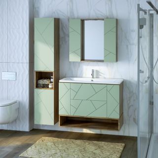 Ниша для тумбы Бриклаер Кристалл 4627125417054 100 см дуб гранж песочный