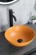 Раковина Gid 9081orm 53405 накладная оранжевая матовая 36x36x14