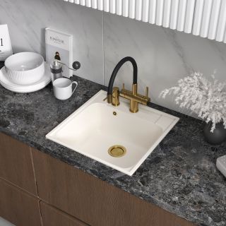 Мойка кухонная Reflexion Etude 53-WH RF0353WH белый