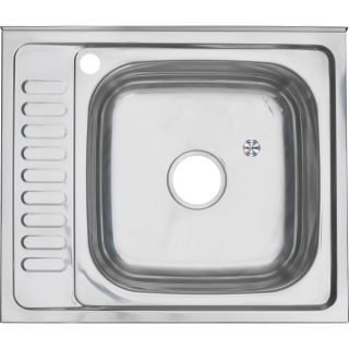 Мойка 6050 R Melana 0,8/180 правая хром с сифоном (178 t R *10)