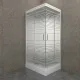 Душевая кабина Triton Квадро Щ0000045506 100x80 см профиль белый стекло с узором