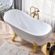 Акриловая ванна Cerutti SPA Classic 150 CT9667 на львиных лапах золото