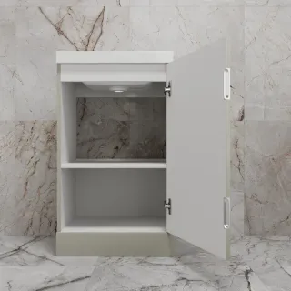 Напольная тумба под раковину Style Line Моно ЛС-00002452 50 см санд серая галька