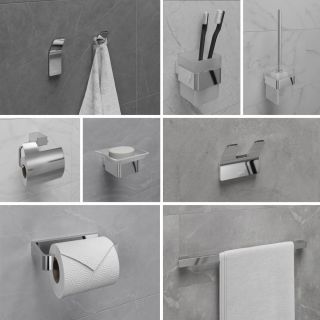 Стакан для зубных щёток Lemark Smooth Line 9731013 с держателем хром