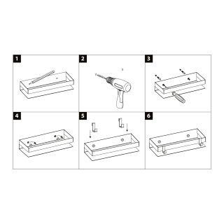 Полка для душа Lemark Shelf line 9772053 чёрный