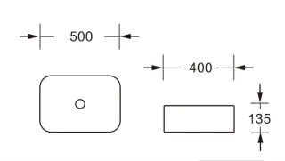Раковина накладная Ceruttispa CR0084 50см белый